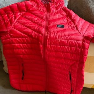 Nike Red and Burgundy winter jacket